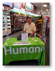 Ray Freer Staffing a Humana Booth at CVS 2013